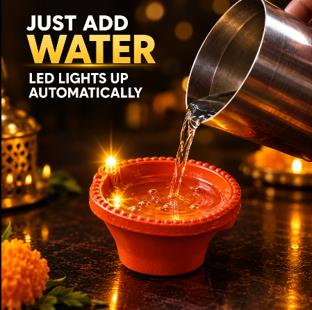 WATER LED SENSOR DIYA PACK OF 24 PCS