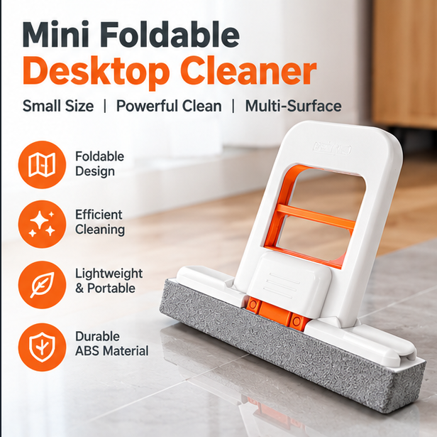 GharVeda Mini Foldable Desktop Mop